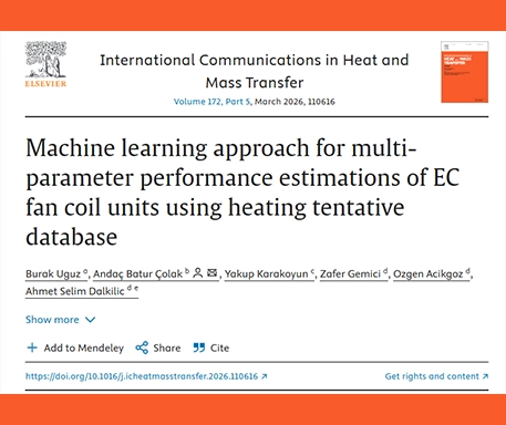 Alarko Carrier Ar-Ge’den Uluslararası Q1 Dergide Yayın Başarısı
