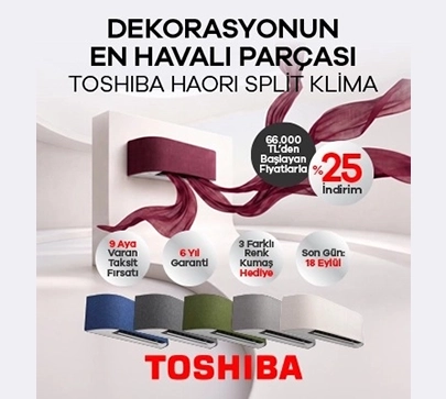 Toshiba HAORI Split Klima Kampanyası